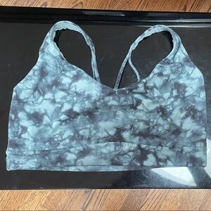 Athleta Blue Tie-Dye Sports Bra